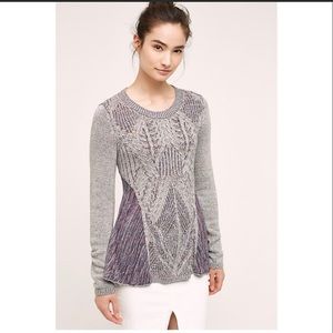 MOTH | Anthropologie Anita Knit Swing Sweater sz S